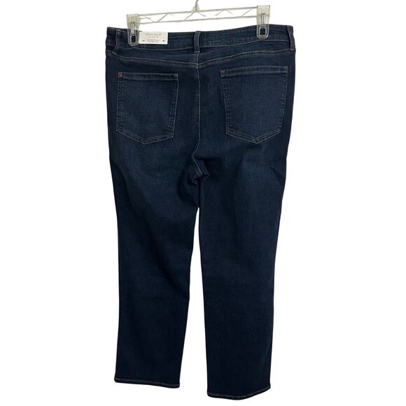Chico’s DefineMe Denim Straight Leg Ankle Jeans Size 16R Dark Wash Casual Preppy - Picture 3 of 9